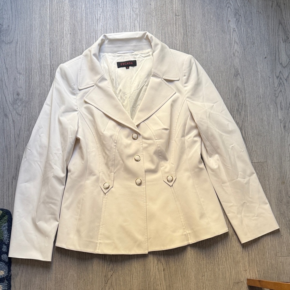 Escada Women's Cream Blazer Jacket